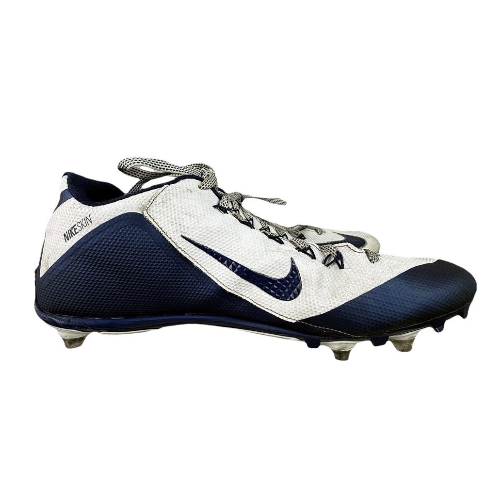 Nike Alpha Pro 2 3/4 TD Football Cleats Mens Size 15 Blue White 719935-144 - Picture 7 of 10